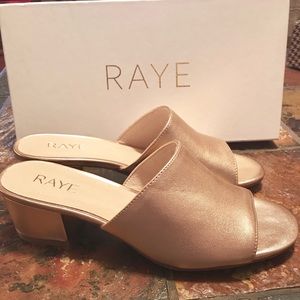 🆕 RAYE Cara Mule-Rose Gold- Sz 5.5 -New in box